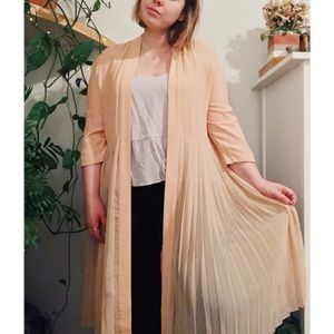 Zara Sheer Pleated Kimono